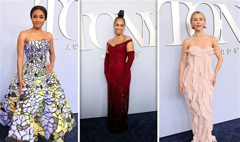 Julianne Hough And Alicia Keys Wow As They Lead Arrivals At Tony Awards