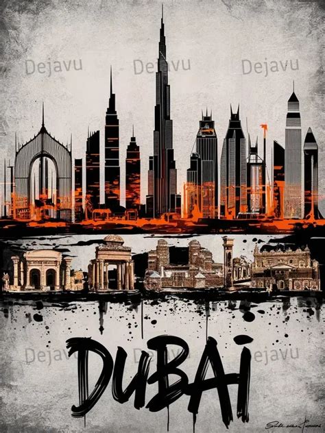 Graffiti Skyline Landmarks Dall·e Prompt Promptbase