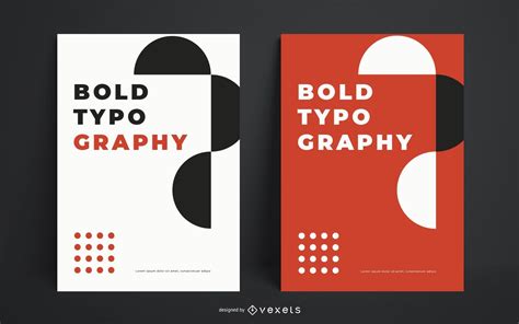 Bold Typography Poster Template Vector Download