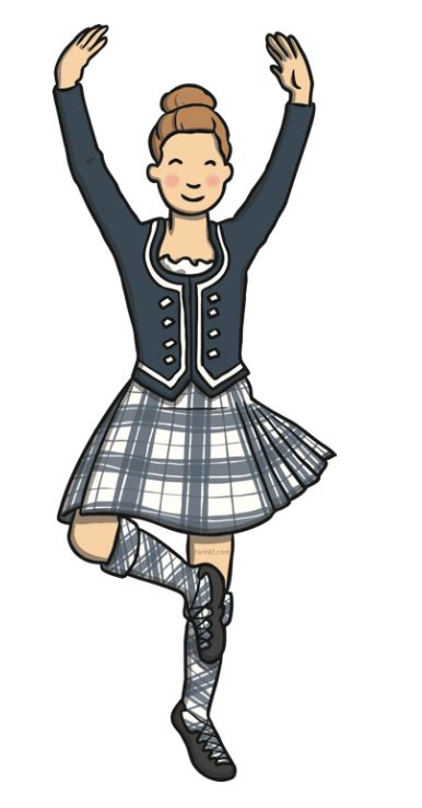 Highland Dance Clipart Image