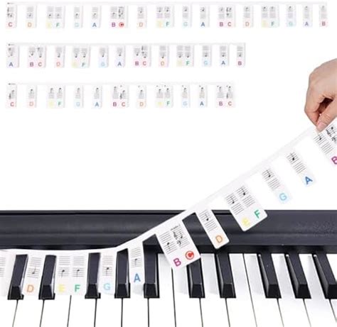 Amazon Removable Piano Keyboard Note Labels Piano Notes Guide For