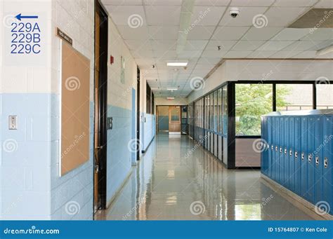 School Hallway Interior Royalty Free Illustration