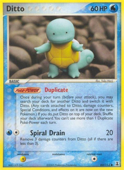 Ditto 64 113 Squirtle Delta Species Pokemon