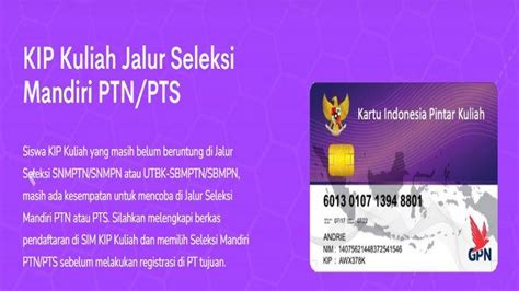 Daftar KIP Kuliah Untuk Ikut SNPMB 2023 Ini Tata Caranya Calon