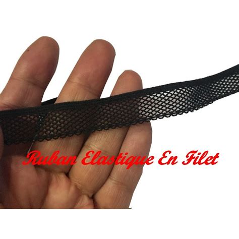 Filet Noir Lycra En 17 Mm Pour Lingerie Et Customisations Vendu A