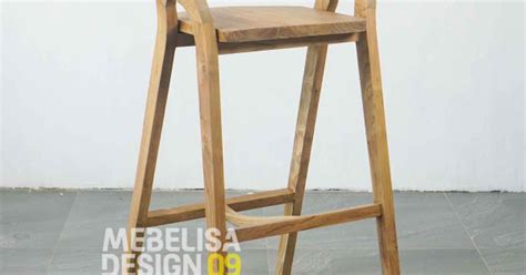 Kursi Cafe Bar Stools Kayu Jati Scandinavian