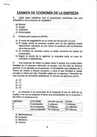 Tema Economia De La Empresa Pdf