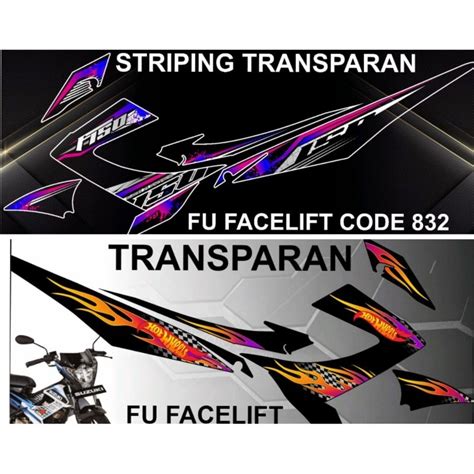 Jual COD STRIPING TRANSPARAN SATRIA F 150 FACELIFT Shopee Indonesia