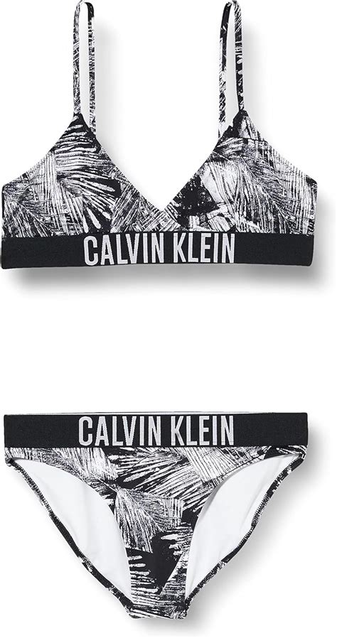 Calvin Klein Mädchen Triangel Bikini Set Crossover Sonstiges Amazon de Fashion