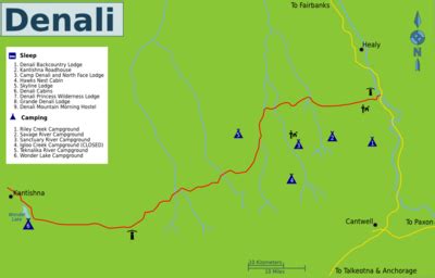 Denali National Park Road Map