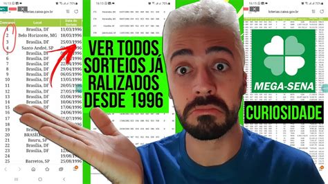 TODOS OS RESULTADOS DA MEGA SENA DA VIRADA NÚMEROS SORTEADOS E