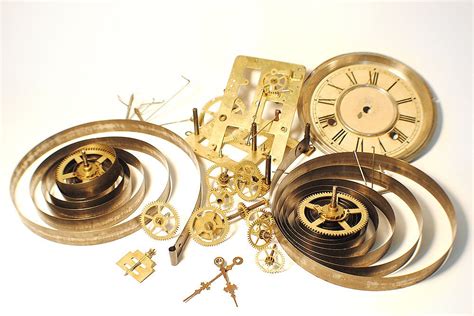 Antique Clock Movements Gears And Parts By Oddsandthreads On Etsy