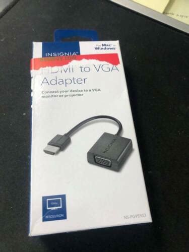 Insignia Hdmi Male To Vga Female Adapter Ns Pg95503 Ebay