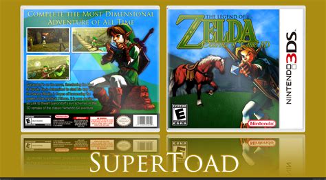 The Legend Of Zelda Ocarina Of Time 3d Nintendo 3ds Box Art Cover By