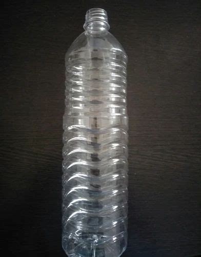 Round PET Plastic Mineral Water Bottle 1000ml 1 Litre Screw Cap At Rs