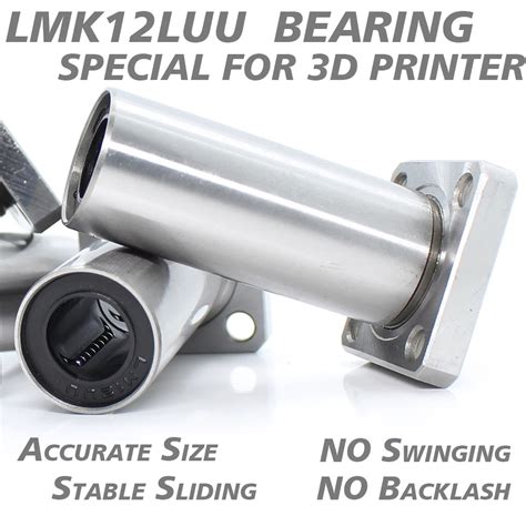 Lmk Luu Long Linear Bearing Mm Abec Pcs Lmk Luu Square