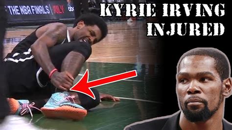 Kyrie Irving Ankle Injury 06/13/2021 vs Milwaukee Bucks - YouTube