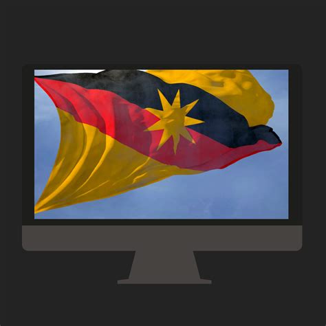 Sarawak Flag Loop - Scooxer. Ready to Use Graphics