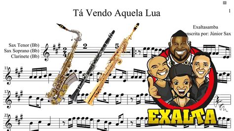 Partitura T Vendo Aquela Lua Exaltasamba Sax Tenor Soprano