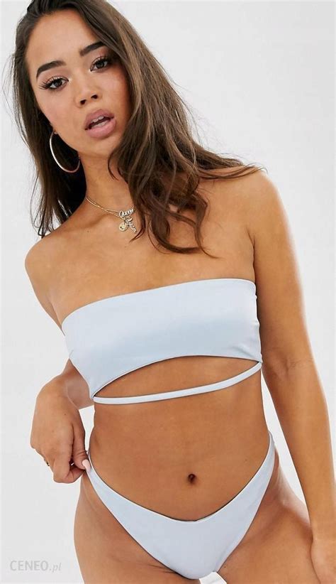 Asos Design Qcw Niebieska Bikini Paski G Ra Od Xs Ceny I Opinie