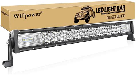 Willpower Barra Led W Cm Barras De Luz De Trabajo D Tri Fila