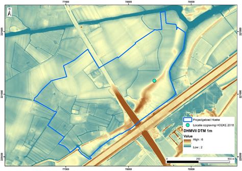 Figuur Situering Van Hoeke Op Het Dhmv Geopunt Vlaanderen