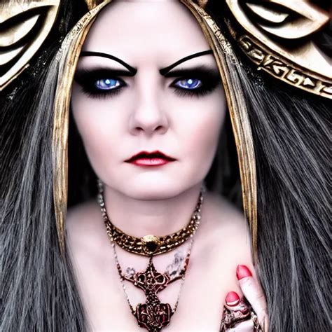 Perfectly Centered Close Up Portrait Evil Goddess Stable Diffusion