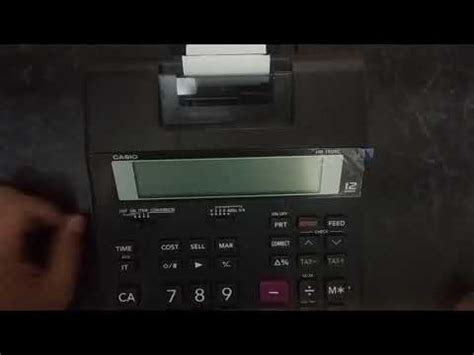 Como Trocar O Rolete De Tinta Da Calculadora Casio HR 150RC YouTube