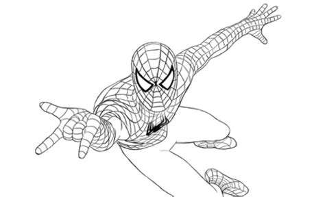 Spiderman Uomo Ragno In Volo Stampa E Colora Gratis Disegni Da