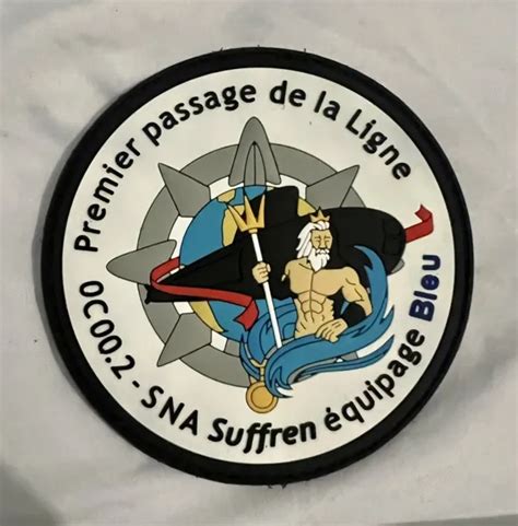 PATCH ÉCUSSON PVC sous marin SNA Suffren Mission 0C00 2 Premier Passage