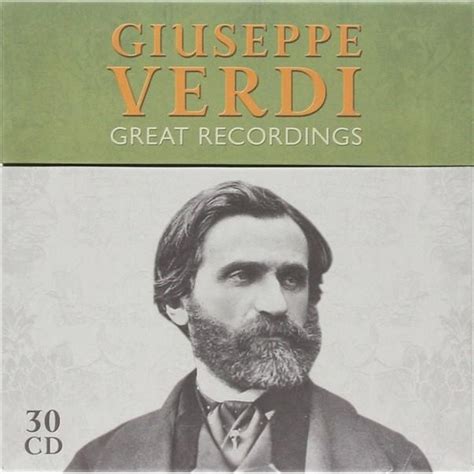 Various Artists Giuseppe Verdi Great Recordings Cd Emagro