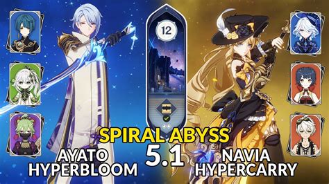 New Spiral Abyssayato Hyperbloom Navia Hypercarry Genshin