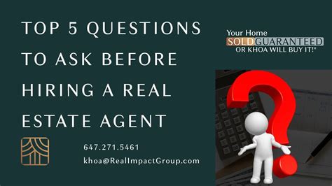 Top 5 Questions To Ask Before Hiring A Real Estate Agent Khoa Le 647