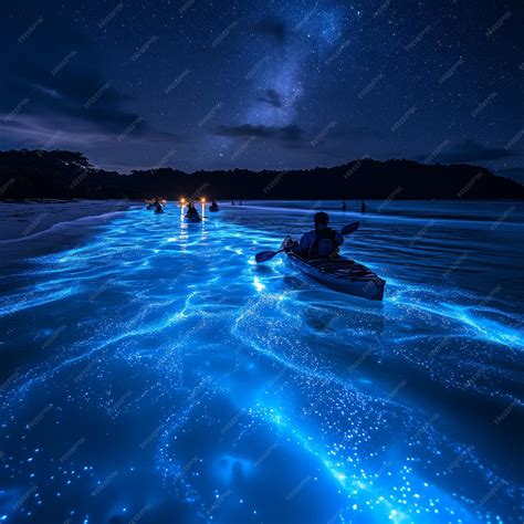 Premium Photo Bioluminescent Mosquito Bay After Dark
