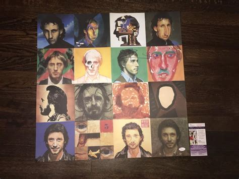 Charitybuzz Pete Townshend Signed Face Dances Poster 1981 The Who