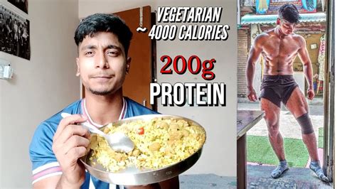 Full Day Of Vegetarian Eating Indian Bodybuilding हिंदी Fast Weight And Muscle Gain Youtube