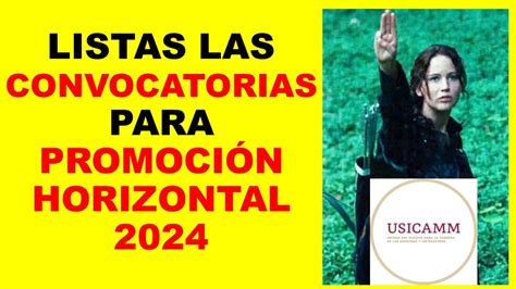 Soy Docente LISTAS LAS CONVOCATORIAS PARA PROMOCIÓN HORIZONTAL 2024