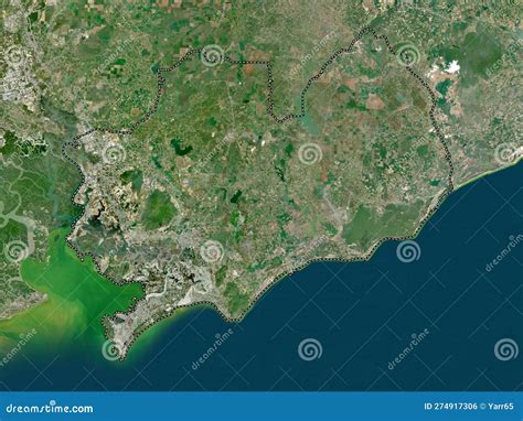 Ba Ria Vung Tau Vietnam High Res Satellite No Legend Stock Illustration Illustration Of