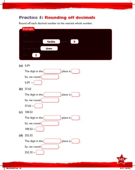 Max Maths Year 5 Work Book Rounding Off Decimals Maths Year 5