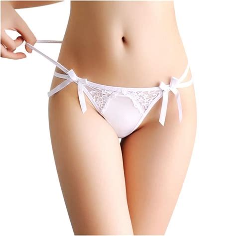 Sasaquoy String Tanga Lingerie Sexy Pour Femmes Ouvert Culotte G