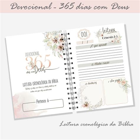 Caderno Devocional De Oração Elo7 Produtos Especiais