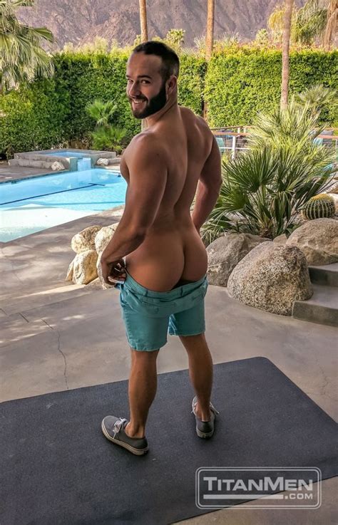 Cute Behind The Scenes Photos Of Gay Porn Star Luke Adams And Adam Thicke On The Set Of TitanMen