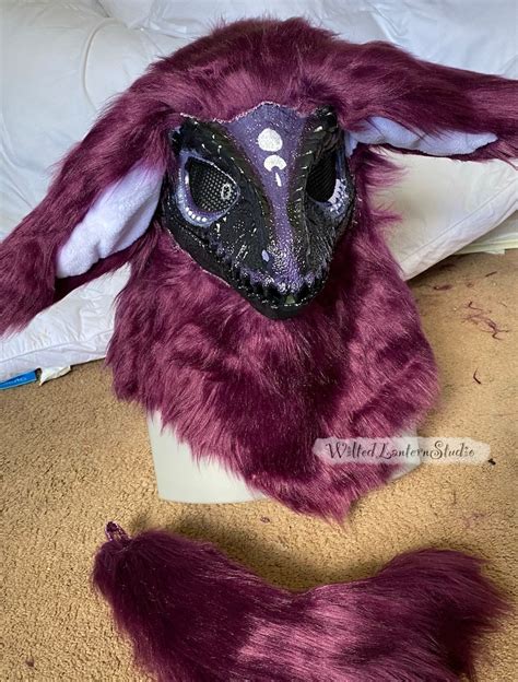 Fursuit Head And Tail Dino Mask Premade Brand New FREE Etsy