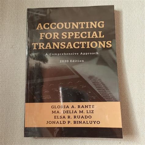 Accounting For Special Transaction By Binaluyo Hobbies Toys Books