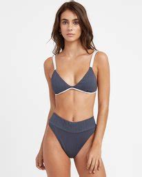 Linear Bralette Bikini Top For Women RVCA