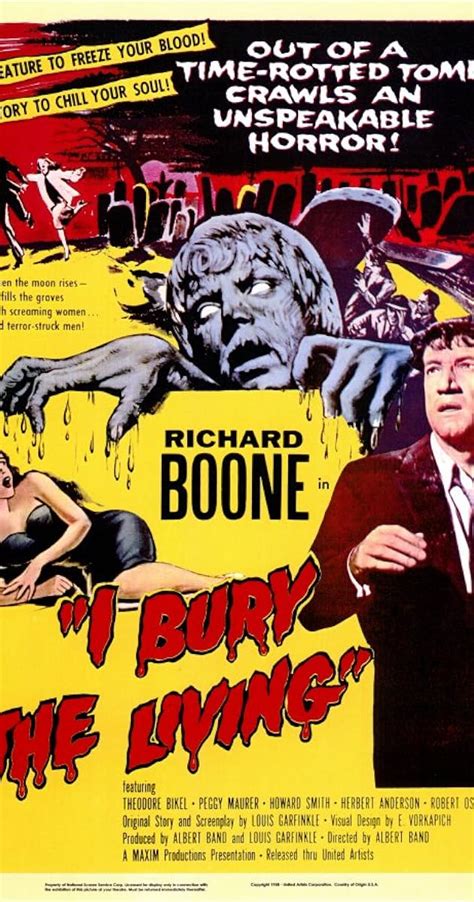 I Bury The Living 1958 Imdb