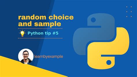 Python Tip 5 Random Choice And Sample Youtube