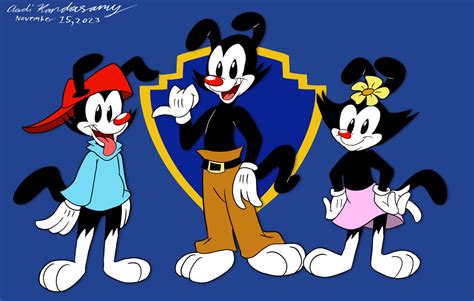 The Warner Siblings Yakko Wakko And Dot By Akcartoonist2004 On Deviantart