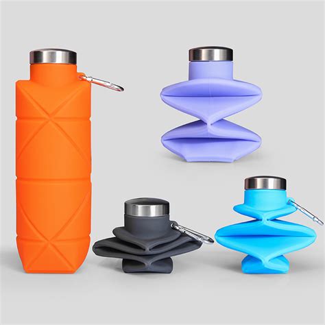 Fold Water Bottle Collapsible Botol Lipat Silicone Bottle Foldable Cup