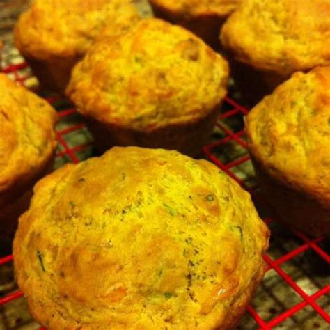 Savory Cheddar Zucchini Muffins Recipe